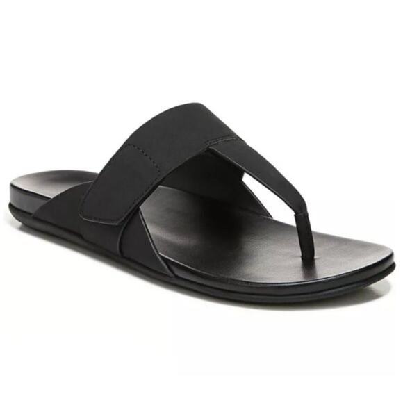 Naturalizer Faux Leather Gen N Twirl T-Strap Comfort Sandals in Black 5.5 - Picture 1 of 9